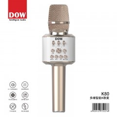 DOW多维K80专业动圈麦支持全民天籁唱吧麦克风话筒无线蓝牙直播