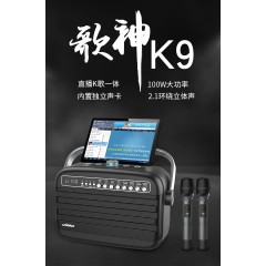 维妙K9手提便携式大功率户外唱歌K歌音响声卡一体直乐器伴奏音箱